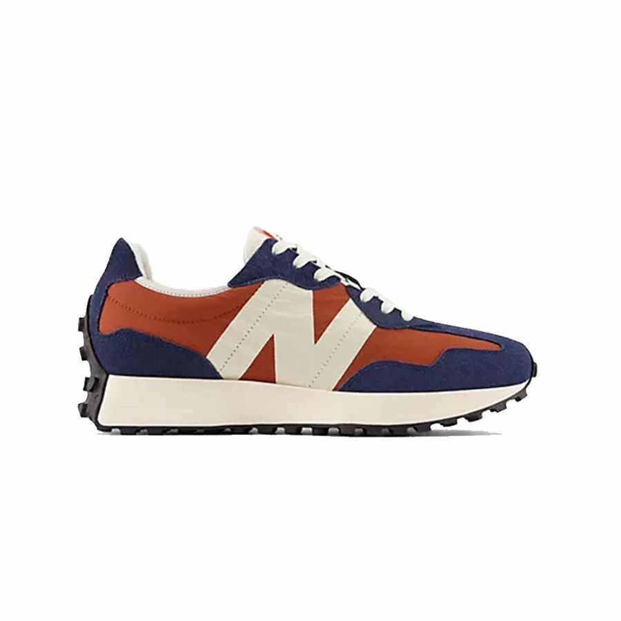 Mens * | Reliable Quality New Balance 327 Orange/Indigo Men Ms327Cv