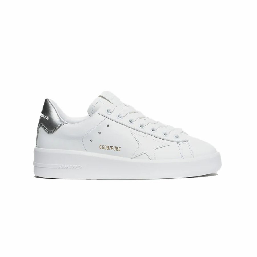 Mens * | Featured Golden Goose Pure Star Leather Upper And Star Laminated Heel White Men Gmf00197.F002787.80185