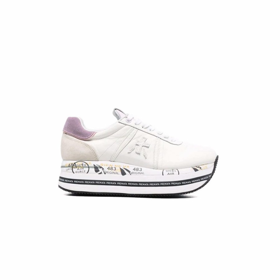 Womens * | High Quality Premiata Beth 5604 Off-White/Lavender Women Beth-5604