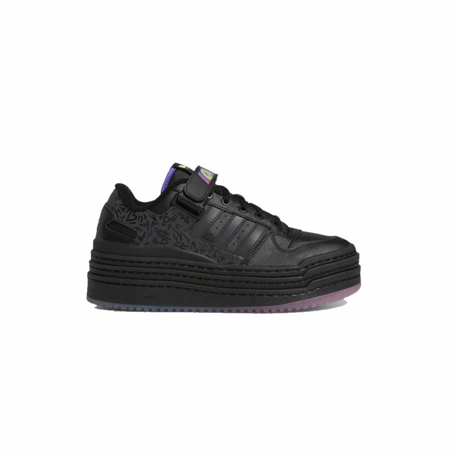 Womens * | Online Store Adidas X Kris Andrew Small Pride Forum Low Triple Platform Black/Multi Women Gx6396