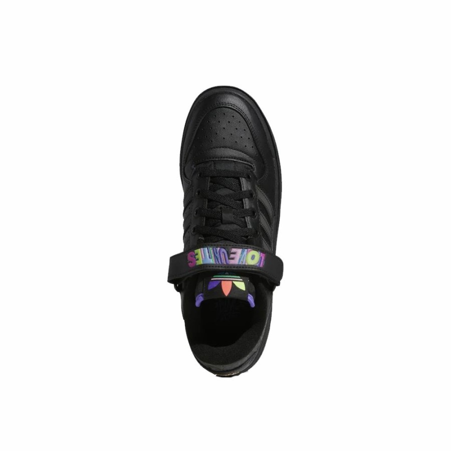 Womens * | Online Store Adidas X Kris Andrew Small Pride Forum Low Triple Platform Black/Multi Women Gx6396