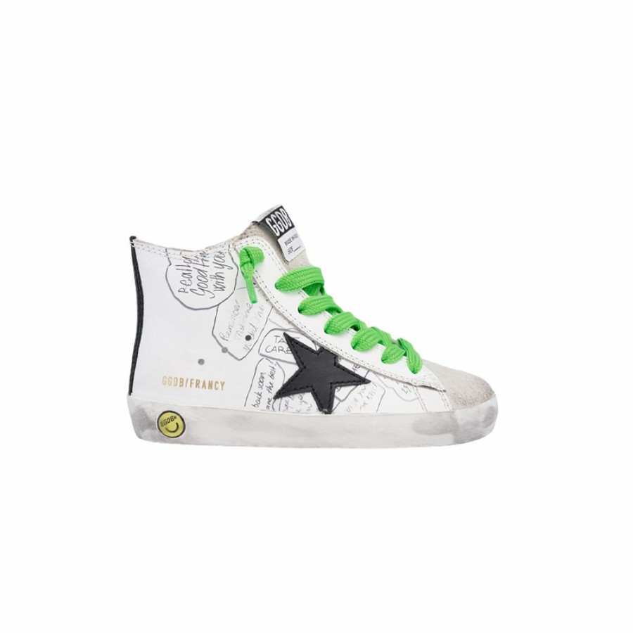 Kids * | Reliable Quality Golden Goose Francy Leather Signature Upper Leather Star Suede Toe Baby Gjf00113.F000451.10220