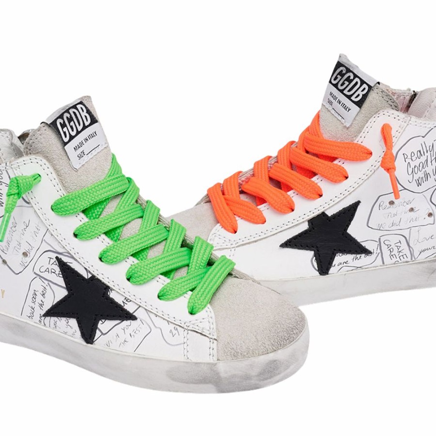 Kids * | Reliable Quality Golden Goose Francy Leather Signature Upper Leather Star Suede Toe Baby Gjf00113.F000451.10220