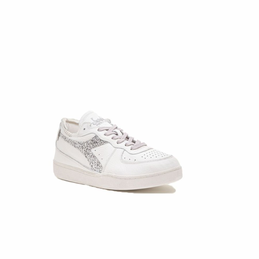 Womens * | Featured Diadora Mi Basket Row Cut Andromeda White Women 201.177994_C6103