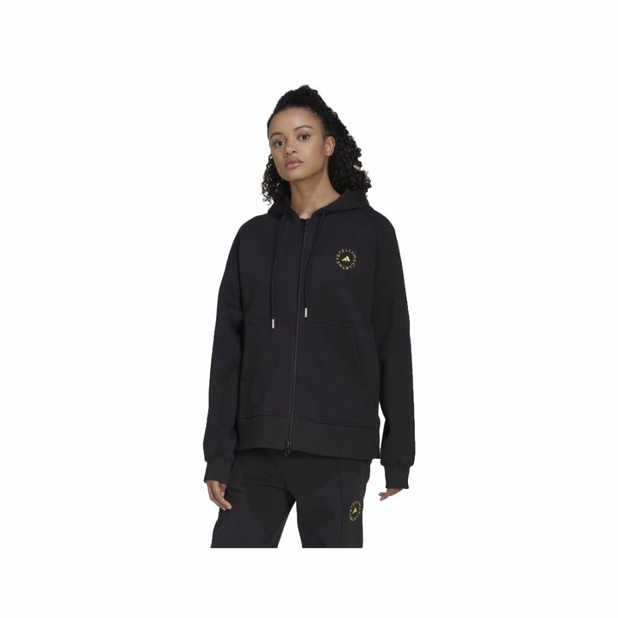 Womens * | Cheap Adidas By Stella Mccartney Hoodie Black Women Hi6061