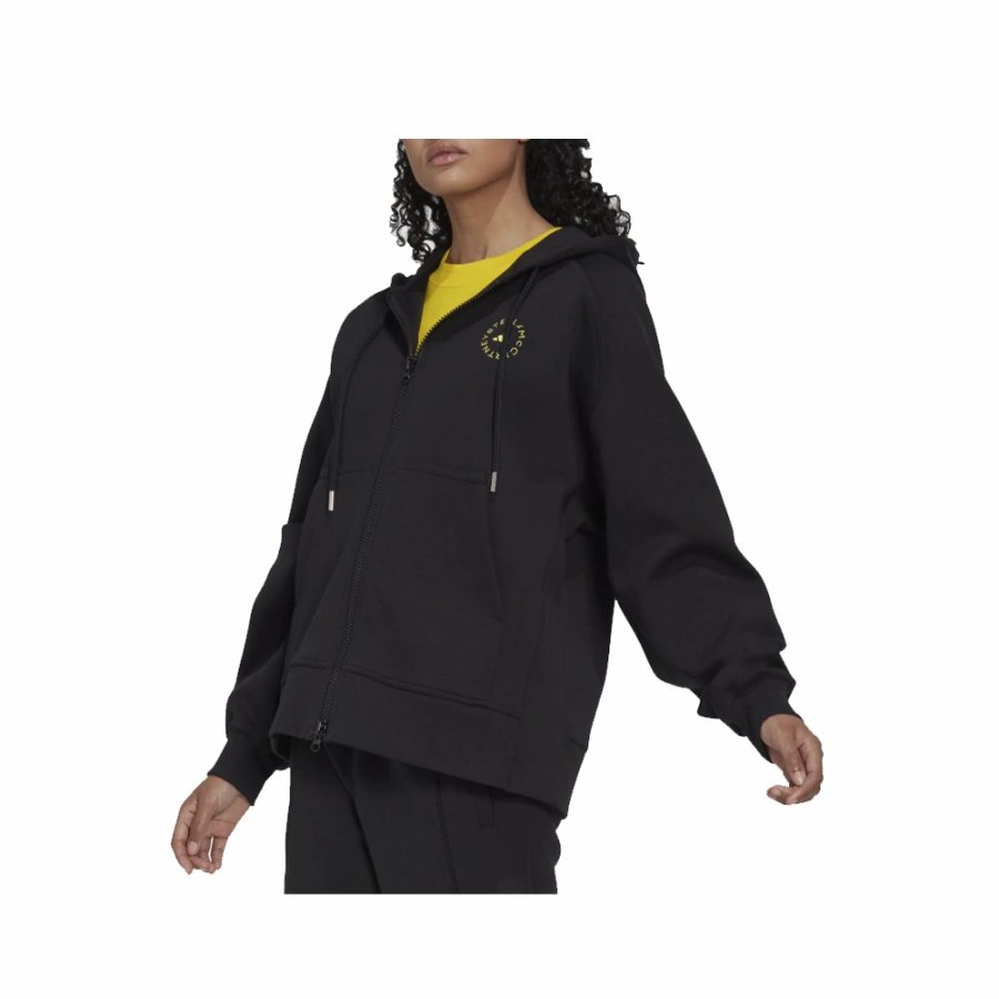 Womens * | Cheap Adidas By Stella Mccartney Hoodie Black Women Hi6061