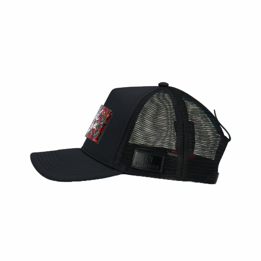 Womens * | Official Partch Trucker Hat Black Unisex Partch-Dwyl-B77-Blk