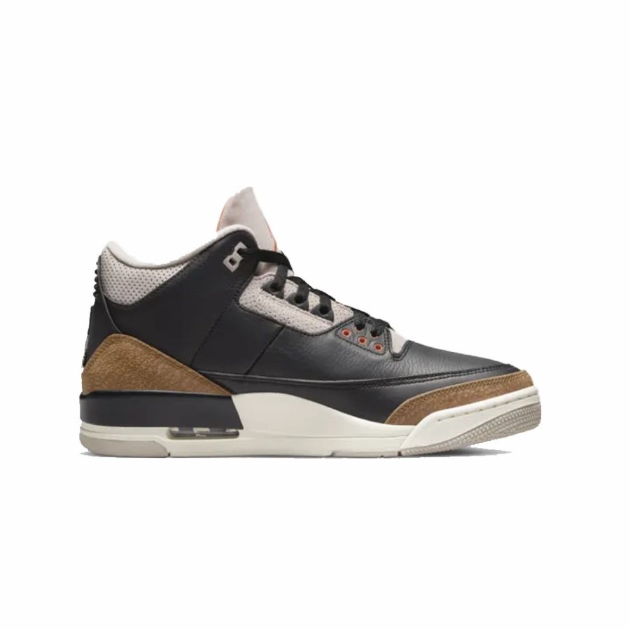 Mens * | Cheap Nike Air Jordan 3 Retro Black/Rush Orange/Fossil Stone/Sail Men Ct8532-008