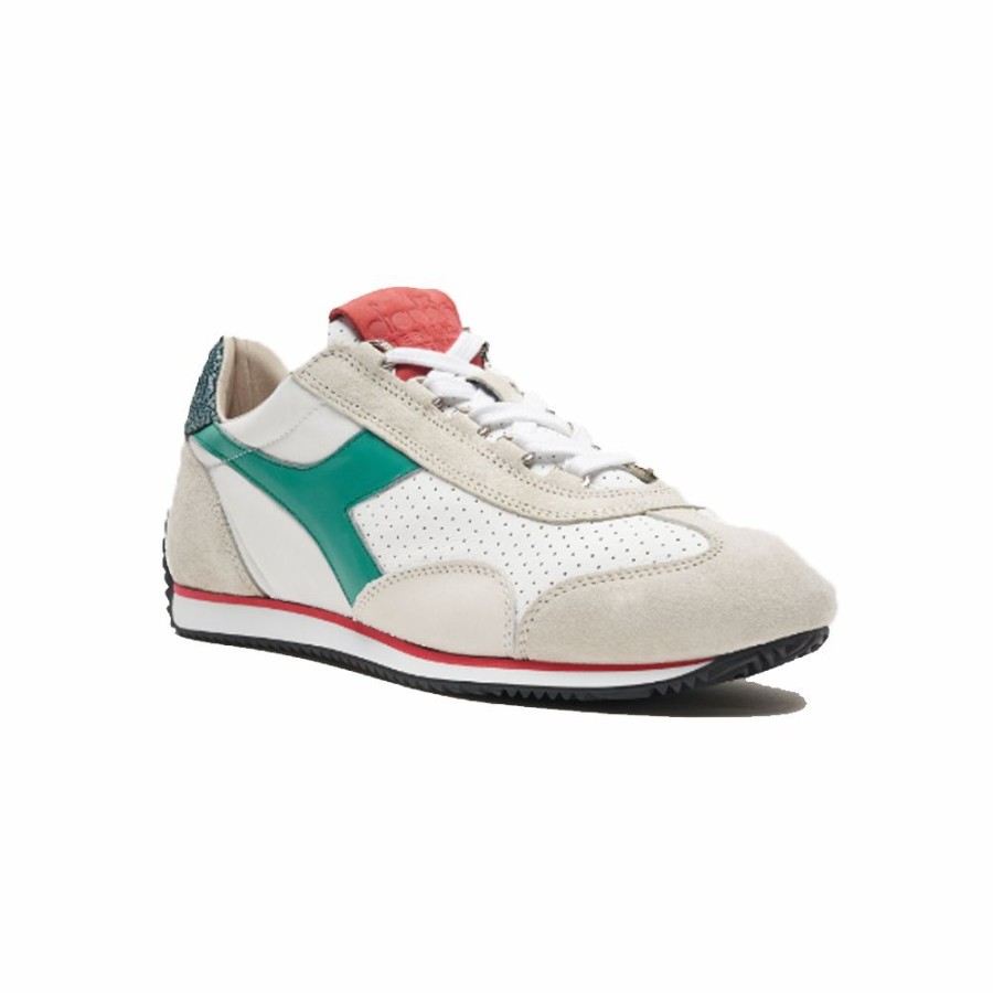 Mens * | Exclusive Diadora Equipe Italia Made In Italy Heritage White/Greenlake Men 201.177996.C8896