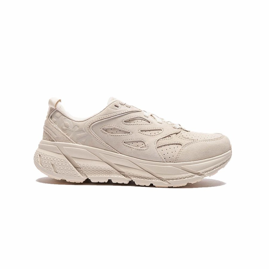 Mens * | Best-Selling Hoka One One Clifton L Suede Eggnog Men 1122571-Eegg