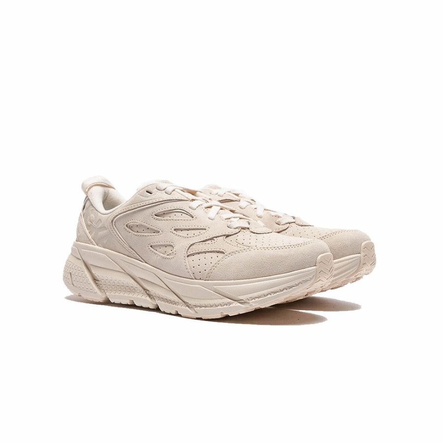 Mens * | Best-Selling Hoka One One Clifton L Suede Eggnog Men 1122571-Eegg