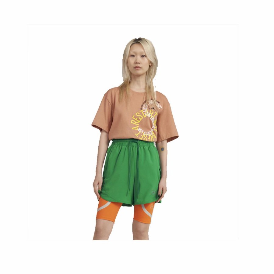 Womens * | Online Store Adidas By Stella Mccartney Truepurpose Training Short Green Women Hi6029