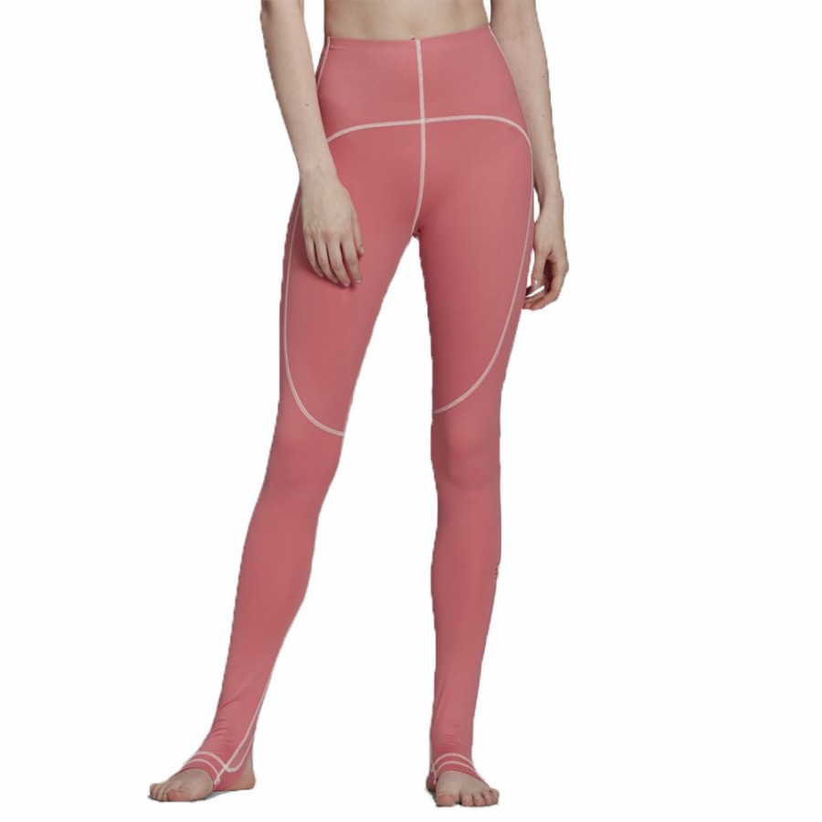 Womens * | Flash Sale Adidas By Stella Mccartney Truestrength Yoga Tight Hazy Rose Women Gu9465