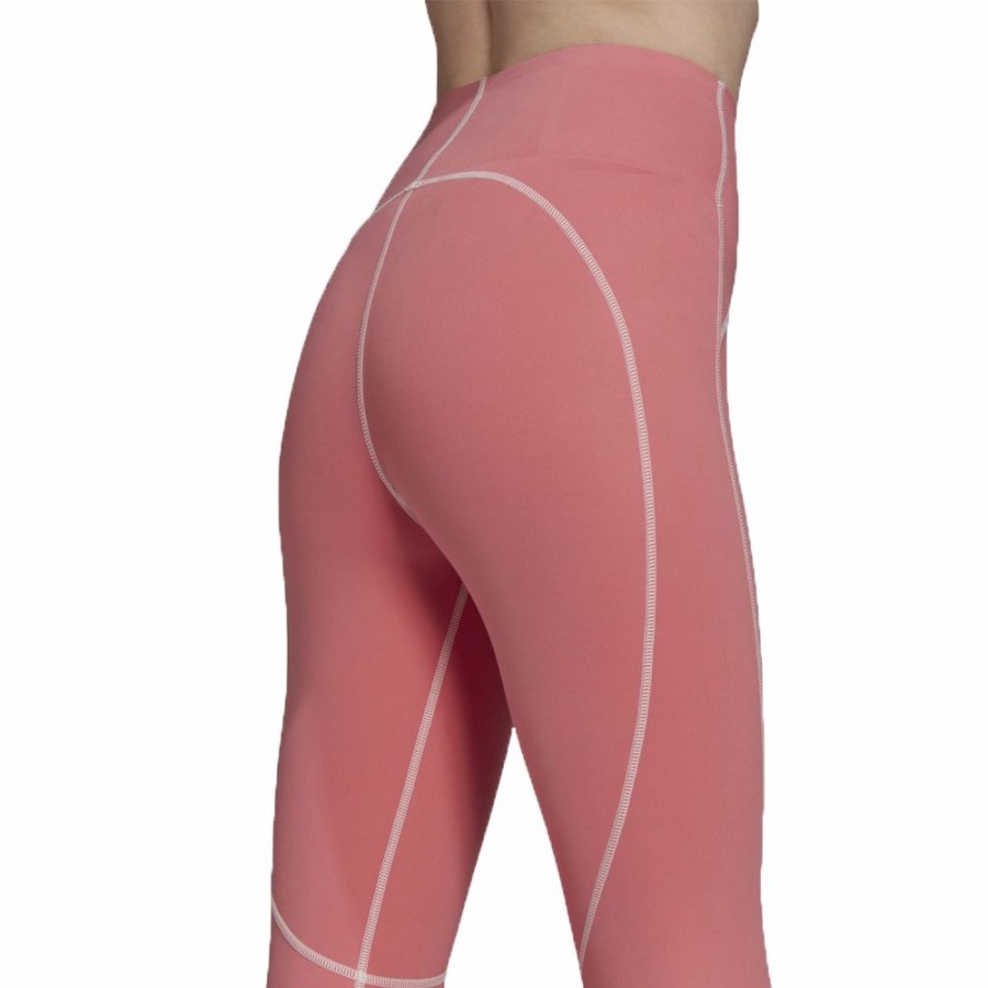 Womens * | Flash Sale Adidas By Stella Mccartney Truestrength Yoga Tight Hazy Rose Women Gu9465