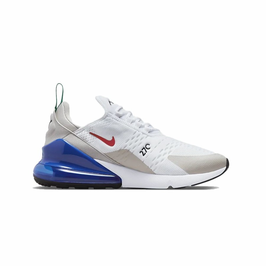 Mens * | Shop New Nike Air Max 270 White/Game Royal/Malachite/University Red Men Dv3731-100