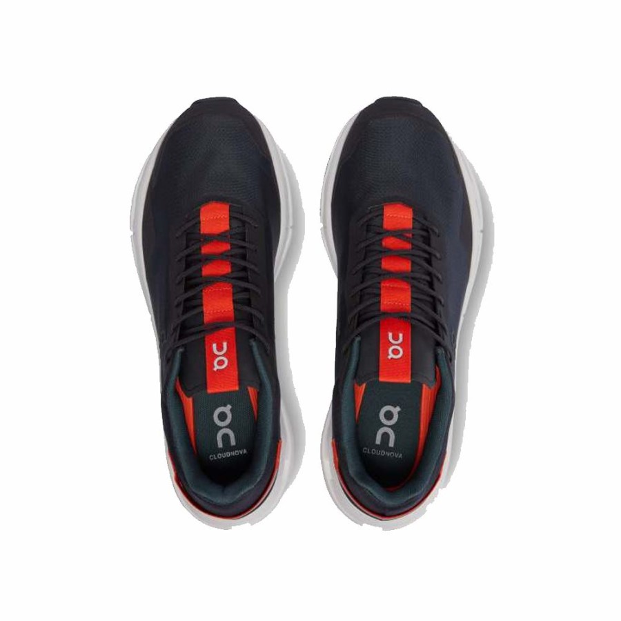 Mens * | Featured On Shoes Cloudnova Form Black/Flame Men 26.98484