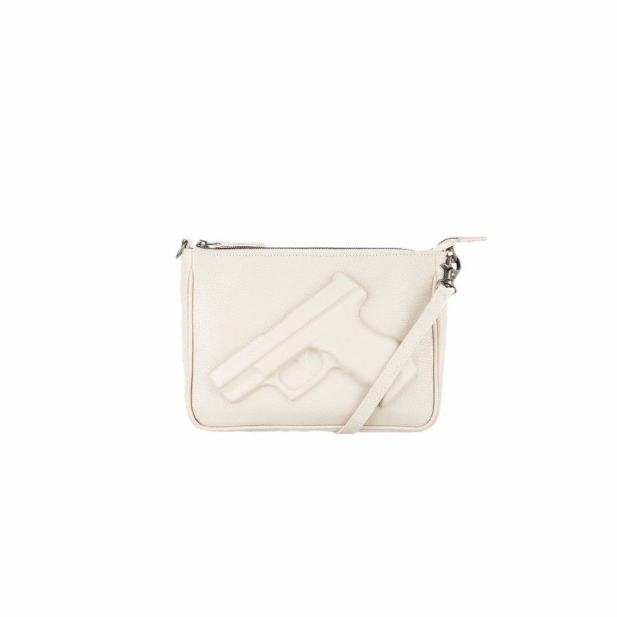 Womens * | Excellent Quality Vlieger & Vandam Purse Gun Off-White 12701-Offwhite