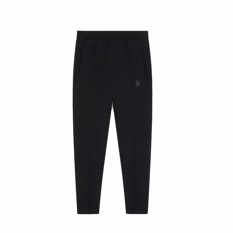 Mens * | Reliable Quality Golden Goose Star M'S Joggings Doro Tapered Leg Black Men Gmp00877.P000525.90100