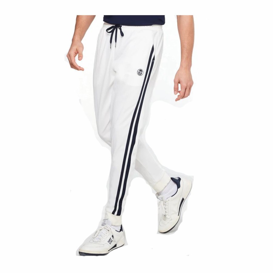 Mens * | Featured Sergio Tacchini Track Pants Young Line White/Night Sky Men Stms2138955-121