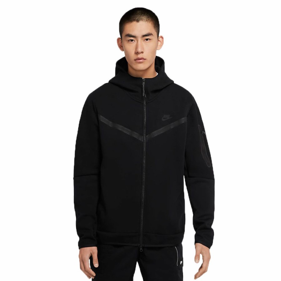 Mens * | Cheap Nike Sportswear Tech Fleece Hoodie Black Men Cu4489-010