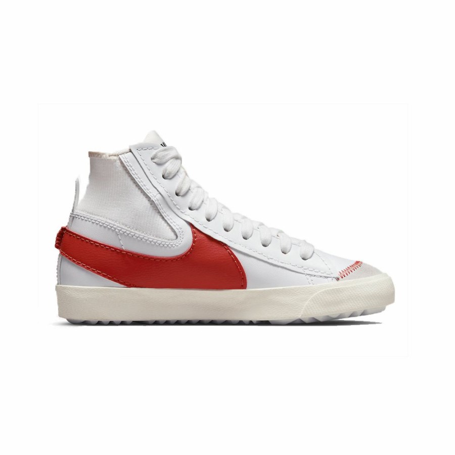 Mens * | Good Quality Nike Blazer Mid 77 White/Red Men Dh7690-100