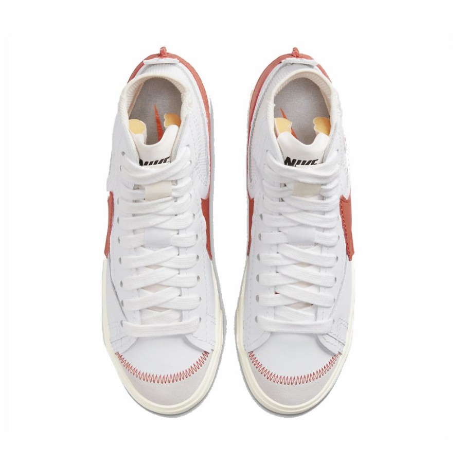 Mens * | Good Quality Nike Blazer Mid 77 White/Red Men Dh7690-100