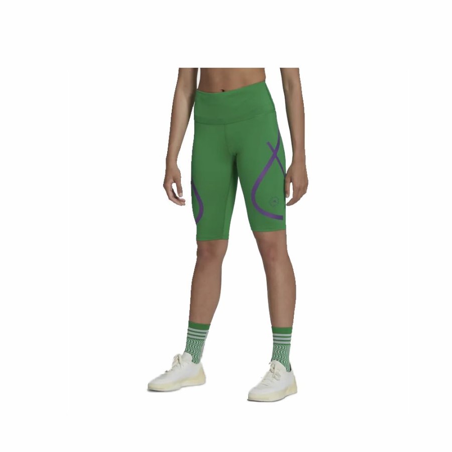 Womens * | Exclusive Adidas By Stella Mccartney Truepace Running Bike Tight Green Women Hi6059