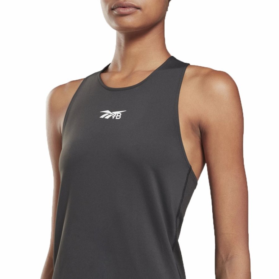 Womens * | Special Reebok X Victoria Beckham Logo Tank Top Black Women H30215