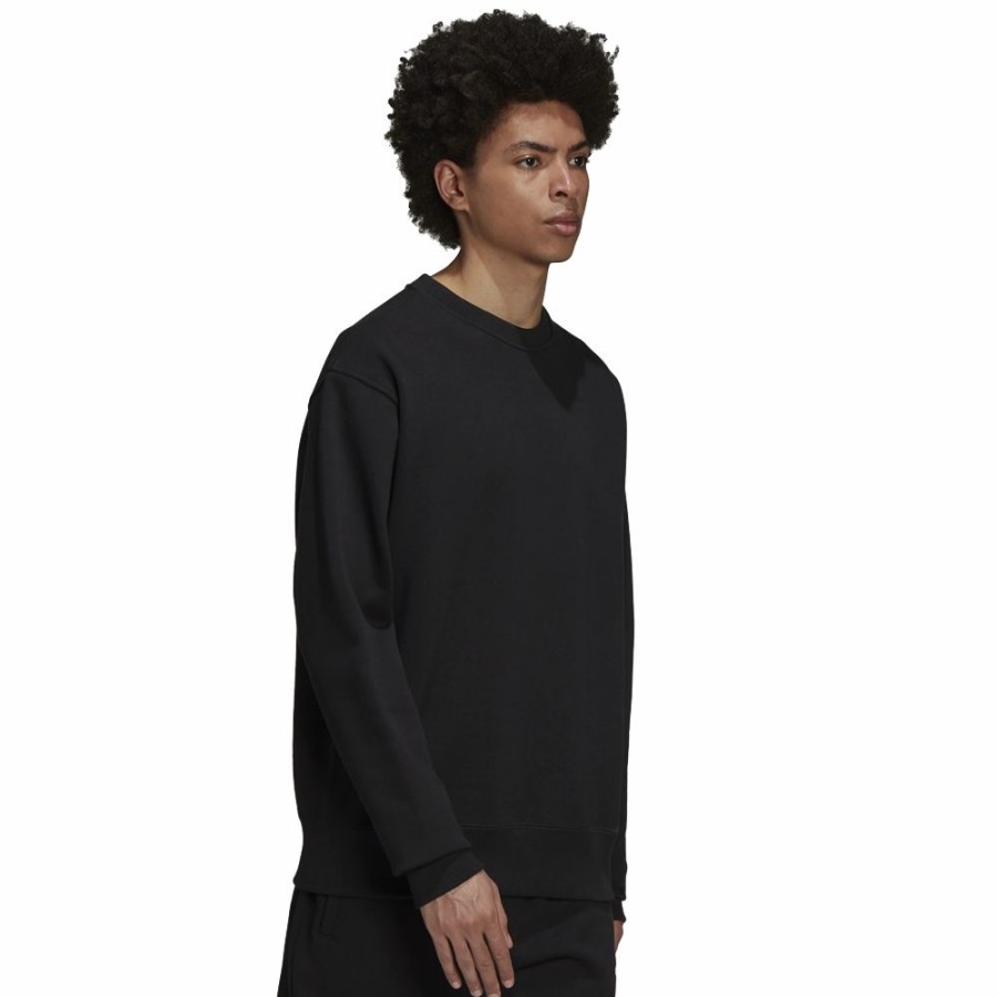 Mens * | Featured Adidas Originals X Pharrell Williams Basic Crew Sweatshirt Black Unisex H58314