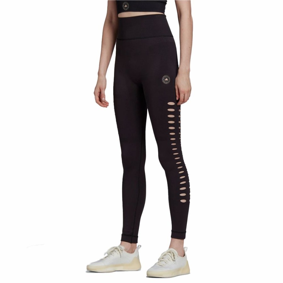 Womens * | Good Quality Adidas By Stella Mccartney Truepurpose Knit Tights Black Women Hb6072