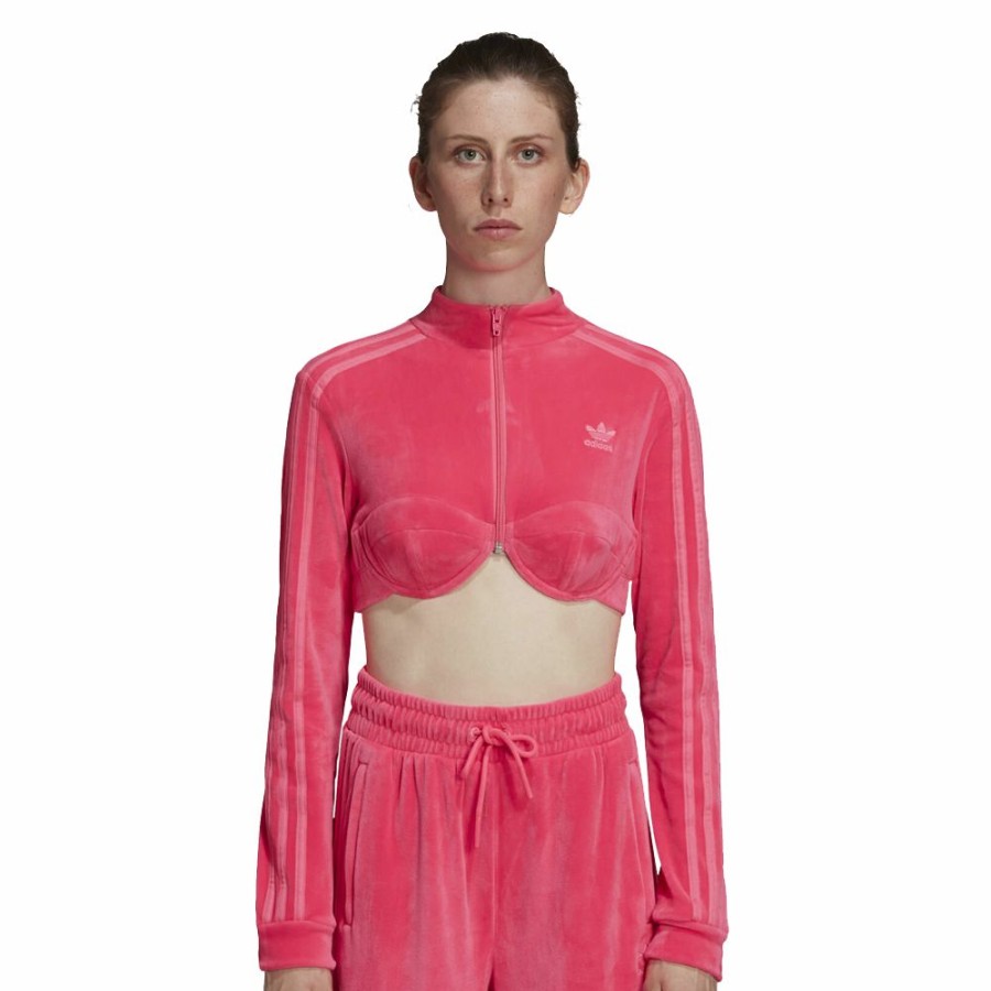 Womens * | High Quality Adidas X Jeremy Scott Track Top Pink Women H50967