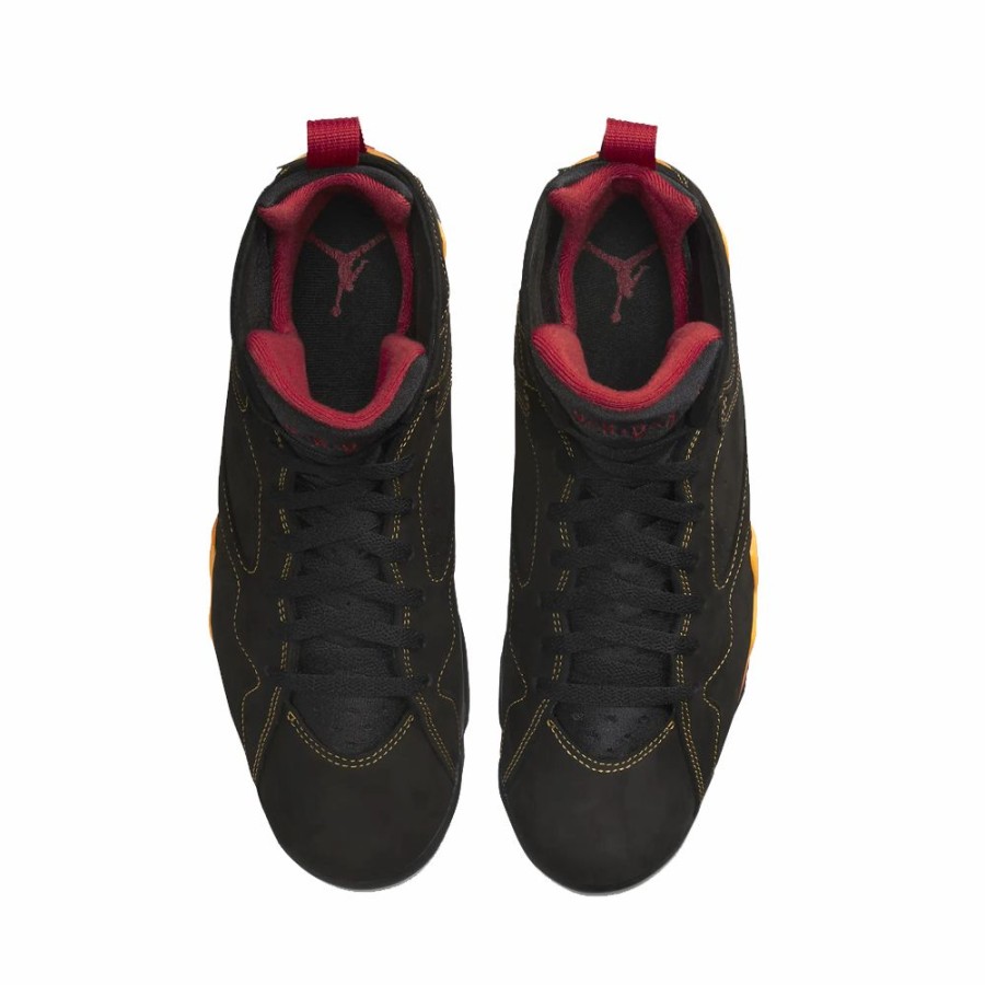 Mens * | Cheap Nike Air Jordan 7 Retro Black/Varsity Red/Citrus Men Cu9307-081