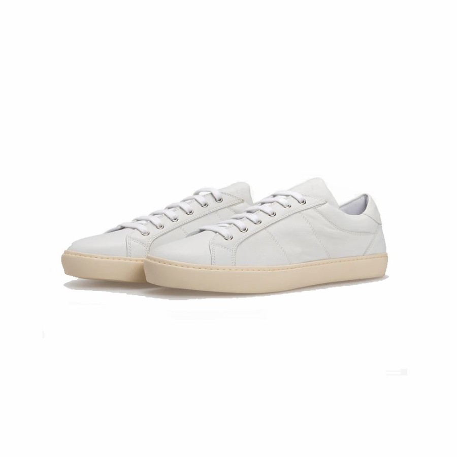 Mens * | Sells Cheap Pantofola D'Oro Del Bello Low Nappa T.C Off White Men Db03-U-79