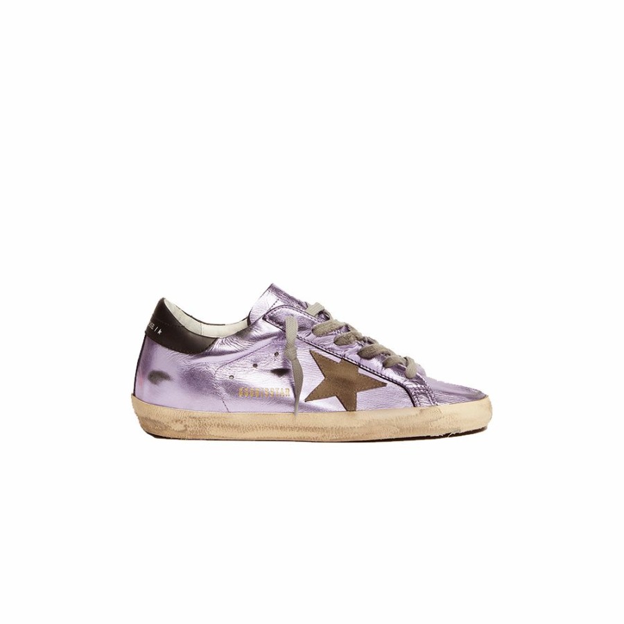 Womens * | Shop New Golden Goose Super Star Laminated Lavander Women Gwf00101.F002521.45353