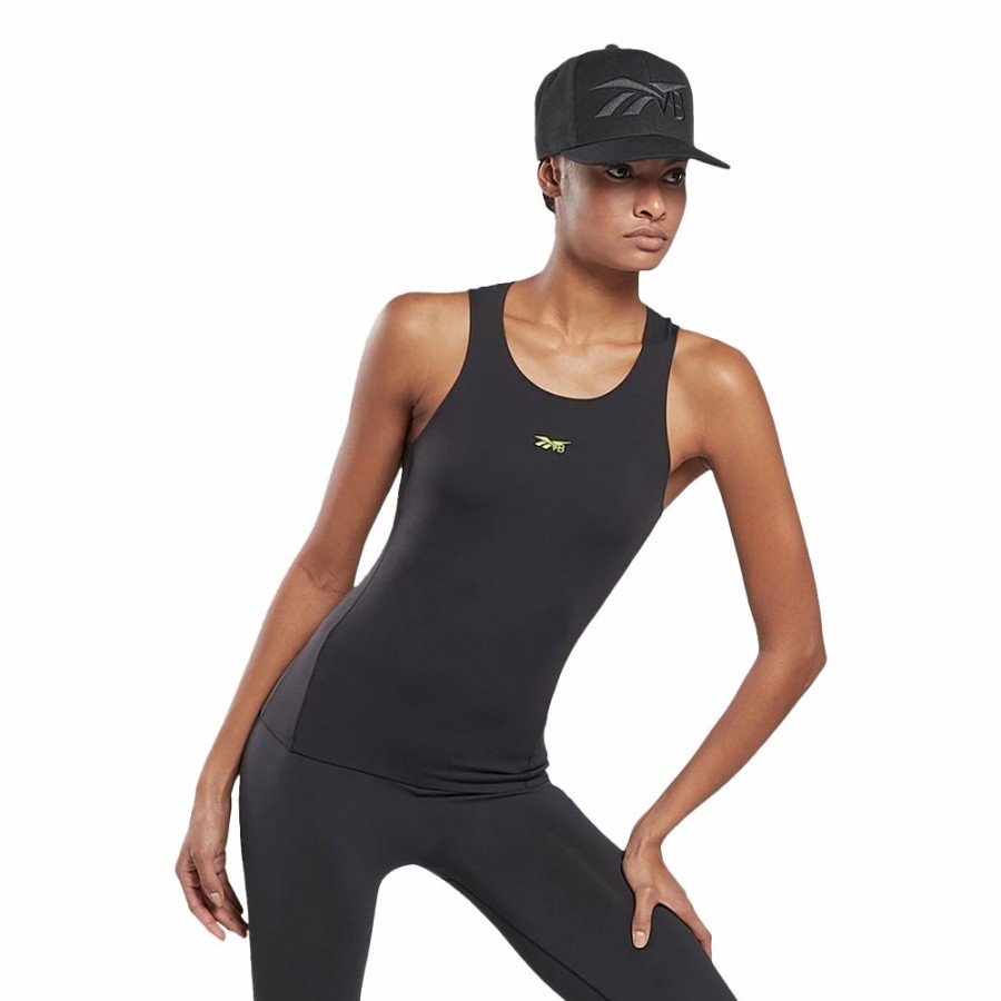 Womens * | Featured Reebok X Victoria Beckham Fitted Tank Black Women H61249