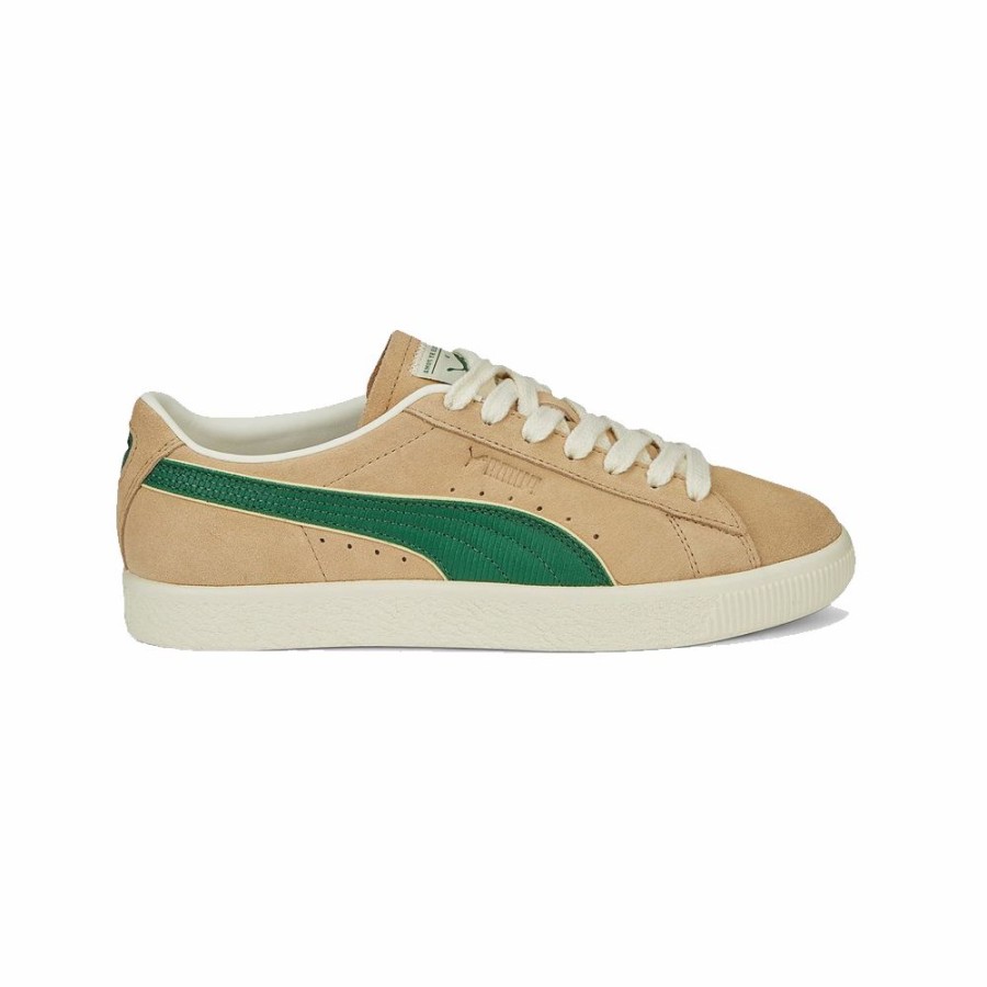 Mens * | Reliable Quality Puma Suede Vintage Pl Light Sand/Deep Forest/Pristine/Beige Men 388148-01