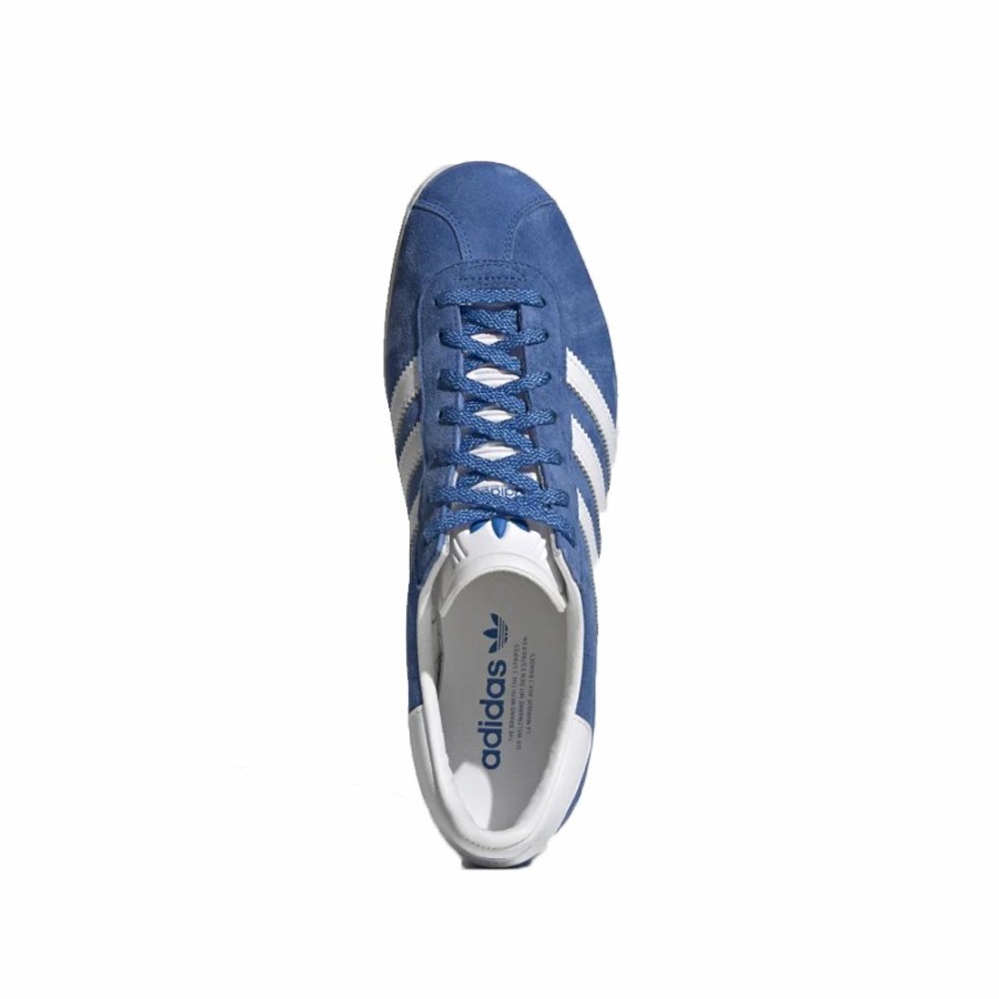 Mens * | Best-Selling Adidas Gazelle 85 Blue Bird/Cloud White/Gold Metallic Men Fz5593