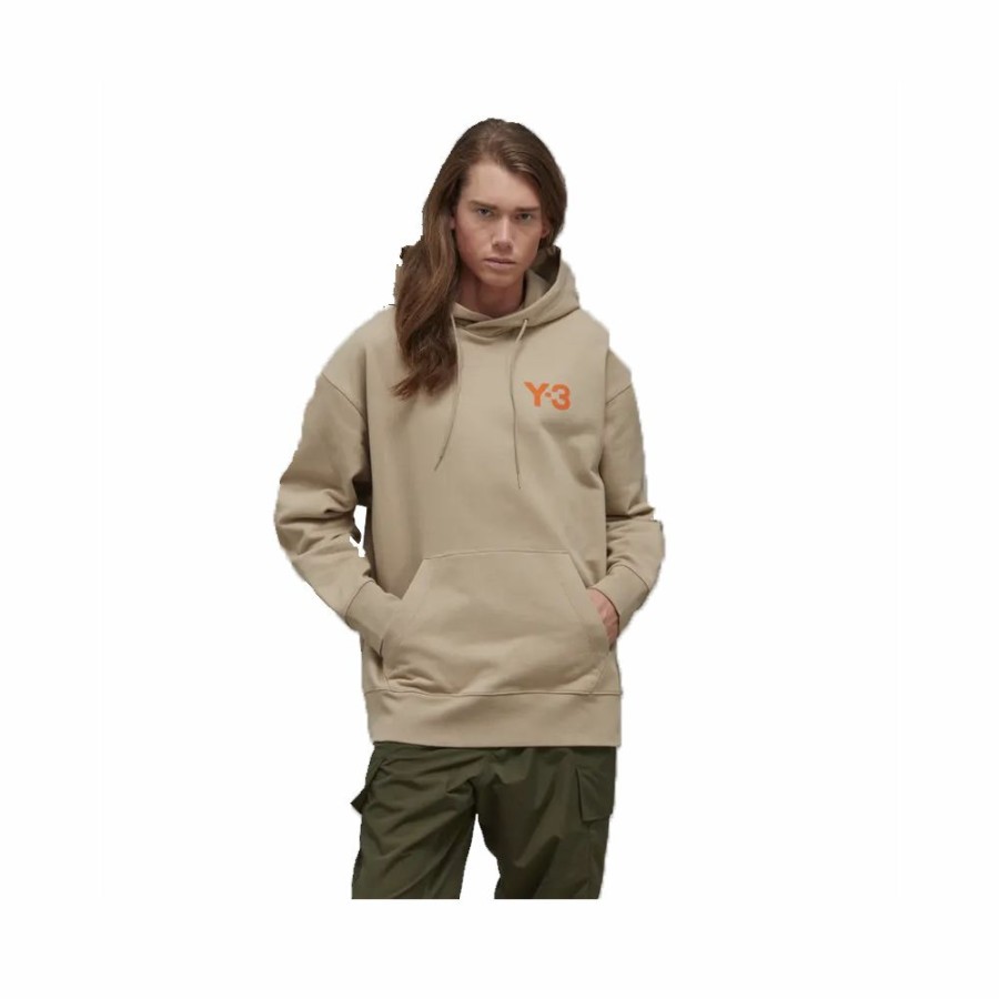 Mens * | Sale Adidas X Y-3 Chest Logo Hoodie Trace Khaki Men Ht4499