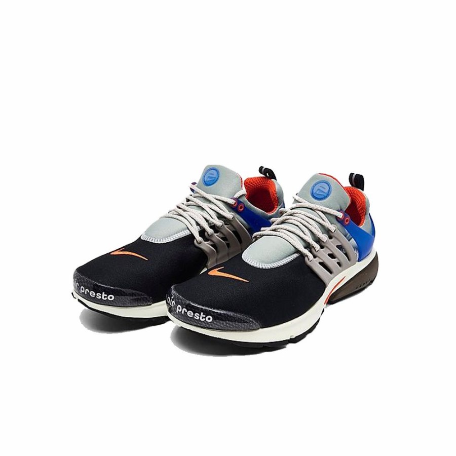 Mens * | Featured Nike Air Presto Prm Black/Team Orange/Dusty Sage/Racer Blue Men Dv0776-010