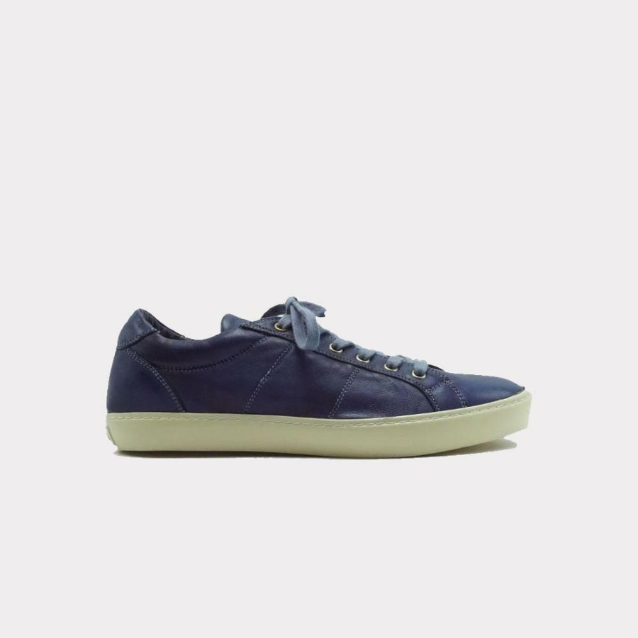 Mens * | Reliable Quality Pantofola D'Oro Del Bello Low Nappa T.C Navy Db03-U-186