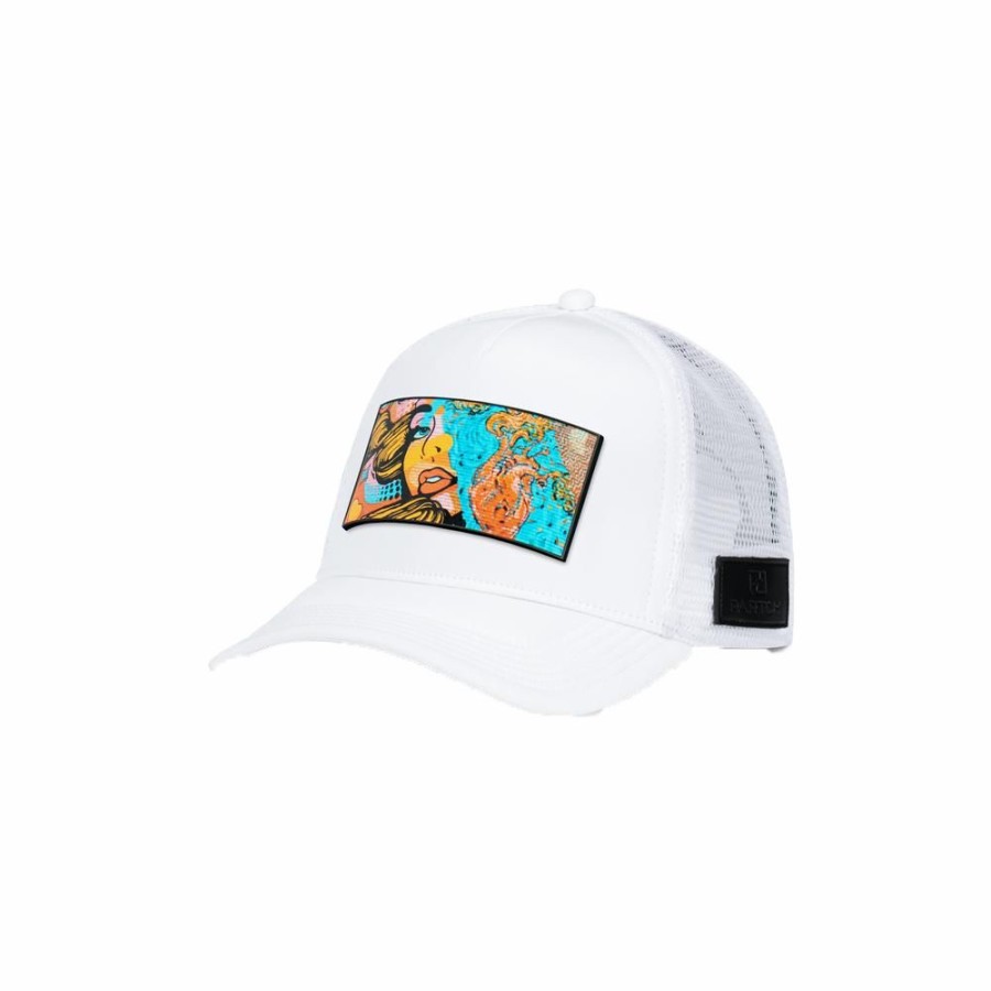 Womens * | Shop New Partch Trucker Hat White Unisex Partch-Exsyt-Wht