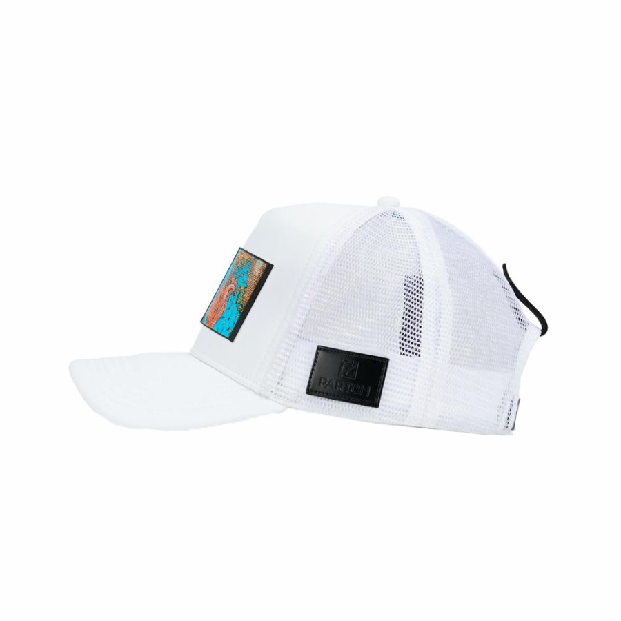 Womens * | Shop New Partch Trucker Hat White Unisex Partch-Exsyt-Wht