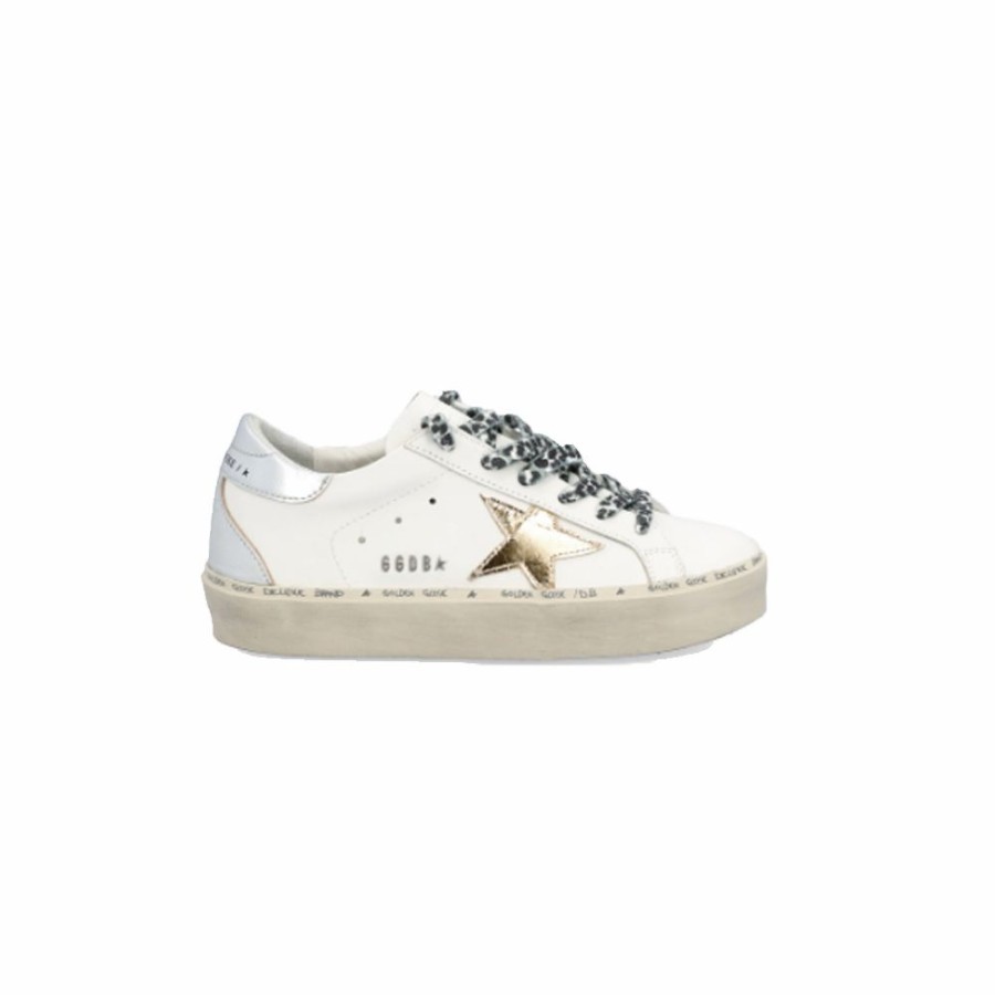 Womens * | Exclusive Golden Goose Hi Star Leather Upper Laminated Star White/Silver Women Gwf00119.F003219.10380