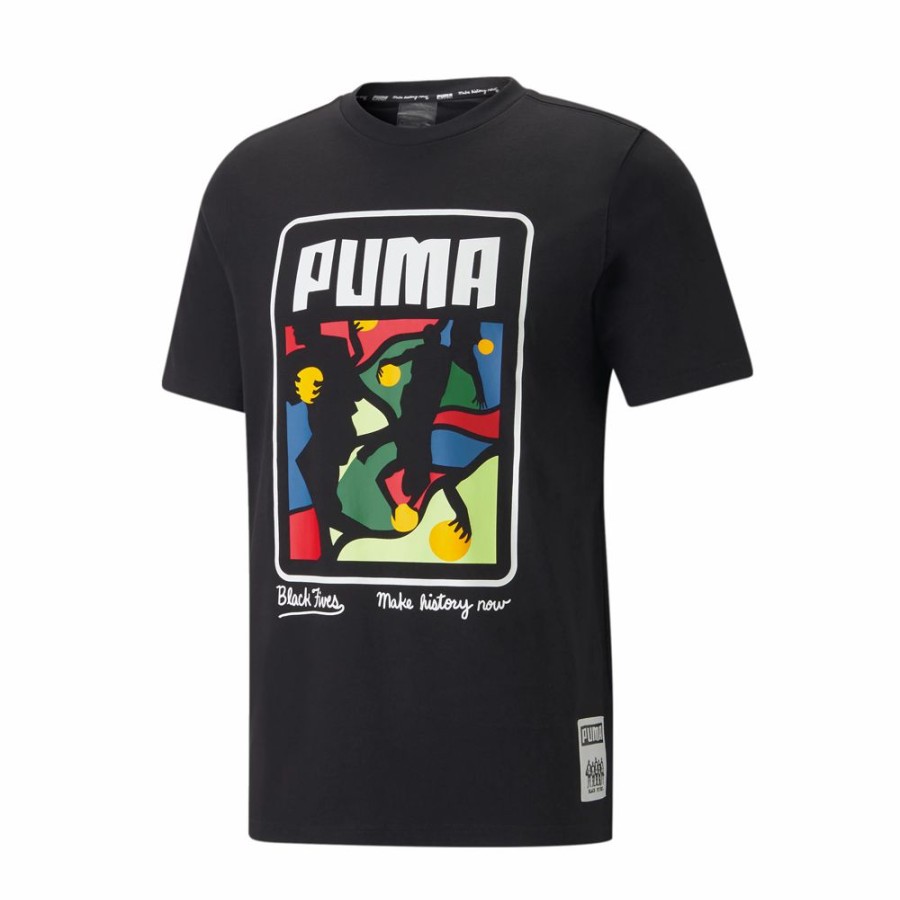 Mens * | Special Puma X Black Fives Harlem Basketball Tee Black Men 534494-01