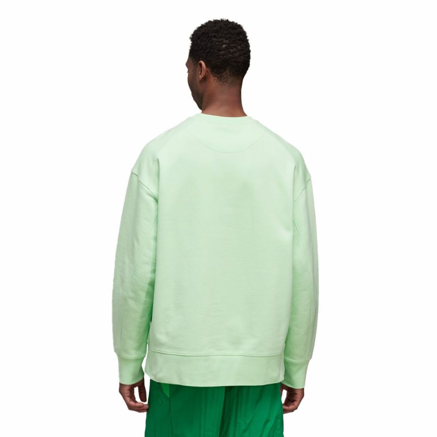 Mens * | Latest Adidas X Y-3 Chest Logo Crew Sweat Glow Green Men Hg6214