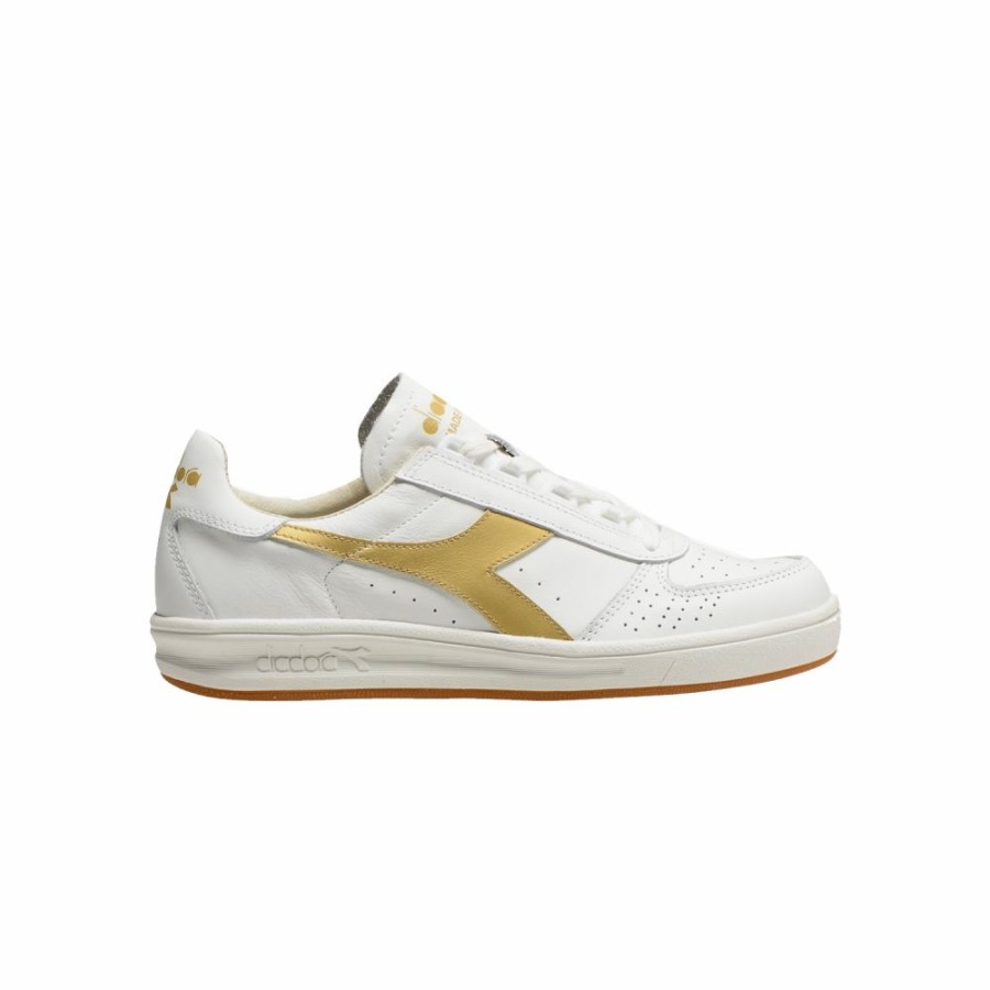 Mens * | Online Store Diadora B.Elite H Italia Sport White/Gold Women 201.176277.C1070