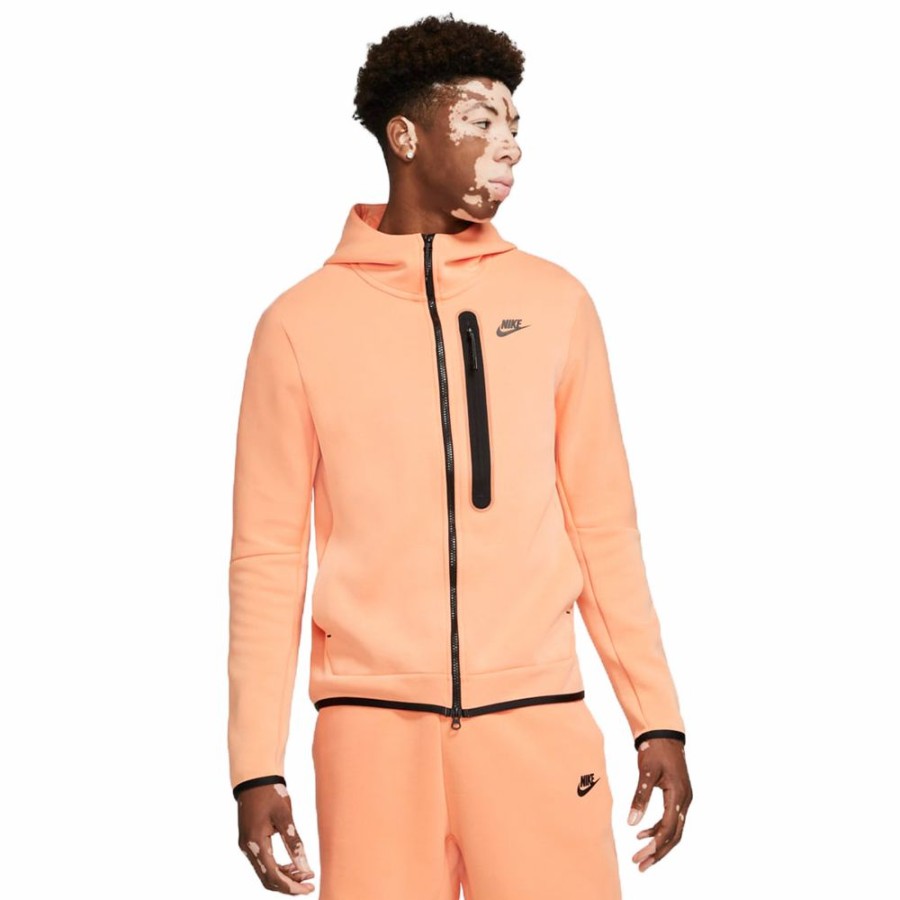 Mens * | Good Quality Nike Sportswear Tech Fleece Hoodie Orange Frost Men Dd3100-835