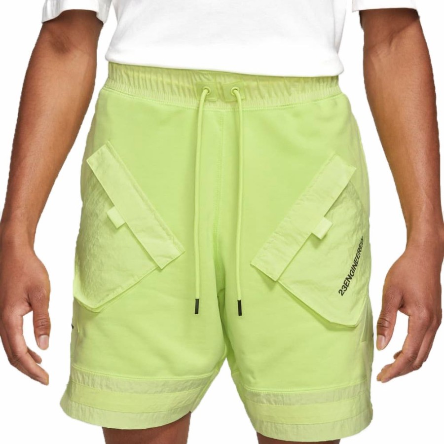 Mens * | Discount Store Nike Jordan 23 Engineered Fleece Short Light Lemon/Olive Men Da7202-745