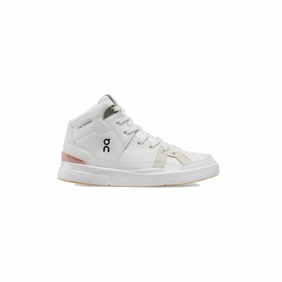 Womens * | Sells Cheap On Shoes The Roger Clubhouse Mid 1 White/Rose Women 98.98497