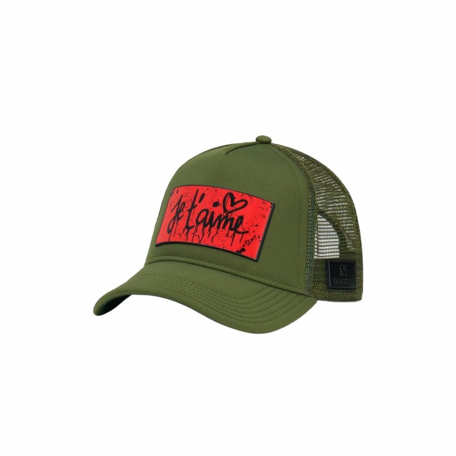 Womens * | Best-Selling Partch Trucker Hat Kaki Unisex Partch-Clipjet'Aime